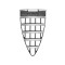 Grila radiator Alfa Romeo 147 (937), 10.2000-10.2004, crom/negru, 46556597, 140405