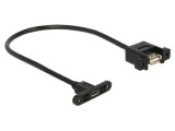 Cablu USB 2.0 DELOCK 85109 USB A la Micro USB B 0,25m Negru 28AWG