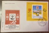 C12 - FDC Romania - Ziua marcii postale romanesti - colita dantelata - LP1083 - 1983