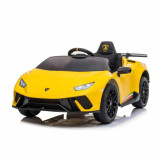 Cumpara ieftin Masinuta electrica pentru copii 2-5 ani, Lamborghini Huracan, 4x4, putere 120W 12V, galbena