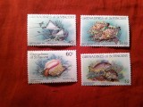 Serie Grenadines of St Vincent 1985 Fauna marina 4 valori, Nestampilat