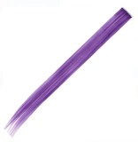 Extensie Păr Drept cu Clips &ndash; Mov, Lungime 51cm &ndash; Transformă-ți Look-ul!