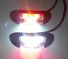 Lampa Gabarit LED 3 Functii 12-36V, Ovala 110mm, Laterala Fata Spate, Alba Galbena Rosie, Omologare E20