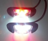 Lampa Gabarit LED 3 Functii 12-36V, Ovala 110mm, Laterala Fata Spate, Alba Galbena Rosie, Omologare E20