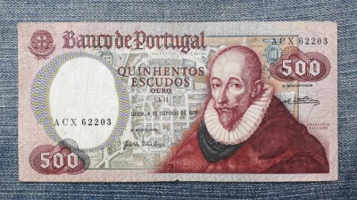 500 Escudos 1979 Portugalia / seria 62203 foto