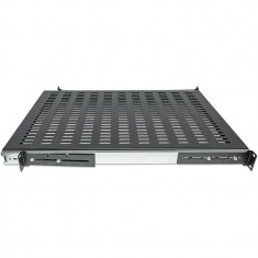 RAFT CULISANT INTELLINET 1U pentru rack 19&amp;amp;quot; adancime 350mm pentru cabinete cu adancime de 600-800mm sarcina maxima 35Kg vopsea antistatic otel 1. foto