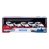 Majorette set 5 masinute metalice nissan scara 1 la 64