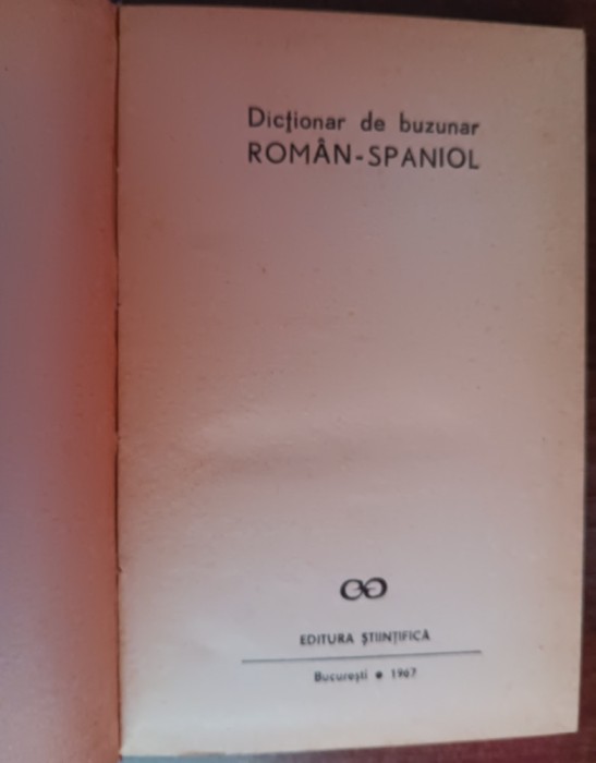 myh 17 - Farii - Munteanu - Dictionar de buzunar roman-spaniol - editia 1967