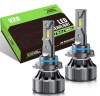 Set 2 Becuri auto LED 9005 HB3, model V20, 12V, 12000LM Super Canbus, Alb rece, 120W, BZRSH, fara eroare, IPF