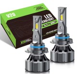 Set 2 Becuri auto LED 9005 HB3, model V20, 12V, 12000LM Super Canbus, Alb rece, 120W, BZRSH, fara eroare, IPF