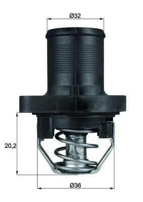 MAHLE TI 47 89 termostat,lichid racire foto