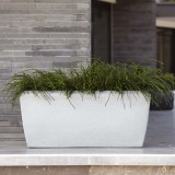 Jardiniera Capi Arc Granite Ivoire 90x35x40 cm, Dreptunghiulara, Ghiveci Exterior/Interior, Rezistenta Inghet, Design Modern
