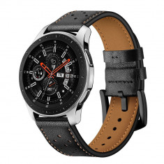 Curea Tech-Protect Leather pentru Samsung Galaxy Ceas 42Mm Negru