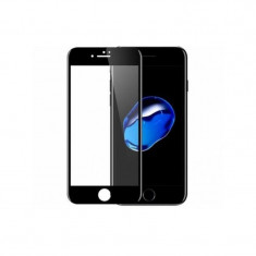 Folie sticla securizata iPhone 6/6S, Full Cover negru, curbata 3D, Forever foto