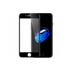 Folie sticla securizata iPhone 6/6S, Full Cover negru, curbata 3D, Forever