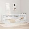 Tăblie de depozitare cu raft cu headboard cu depozitare Alb 80 cm Lemn compozit