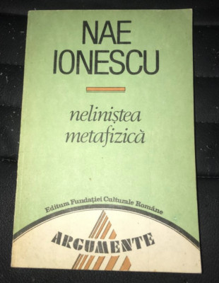 Nae Ionescu - Nelinistea metafizica foto