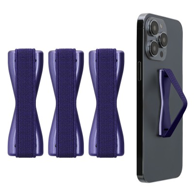 Set 3 Suporti elastici Kwmobile pentru telefoane, Mov, Plastic, KWM000008OB041C foto