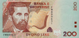 ALBANIA █ bancnota █ 200 Leke █ 1996 █ P-63 █ UNC █ necirculata