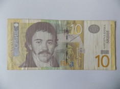 Bancnote Serbia 10 dinari 2006 foto