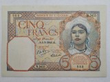 5 franci 1941 Algeria, seria N.5433 988, stare foarte bună