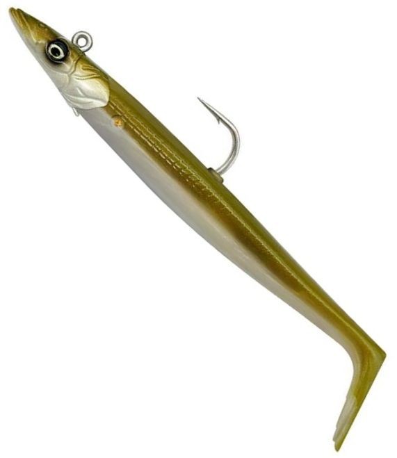Swimbait SAVAGE GEAR Sandeel V2 Sinking, Khaki, 65g, 17.5cm, 1+2buc/pac