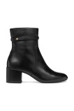 Geox cizme de piele D ELEANA culoarea negru, cu toc drept, D56TWC 00085 C9999