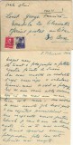 NI1099 Plic cu scrisoare expediat de la Călărași, județul Ialomița la Escadrila 20 Observație, ștampilă OPM 30, 1942
