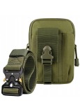 Set tactic format din borseta militara si centura militara, supravietuire, camping, multifunctional - Verde, Dactylion
