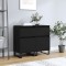 vidaXL Servante, 2 buc., negru, 40x35x70 cm, lemn prelucrat