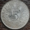 (A881) MONEDA DIN ARGINT GERMANIA - 5 MARK 1971, LIT D, 11,2 GRAME. PURITATE 625