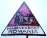 II.102 INSIGNA STICKPIN LOCOMOTIVA MASINEXPORT ROMANIA