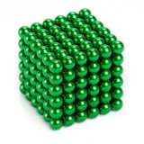 Bile magnetice Neocube 216, de &Oslash;5 mm, verde, 216 piese