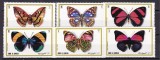 Umm al qiwain 1972 fauna fluturi MI 623-628 MNH