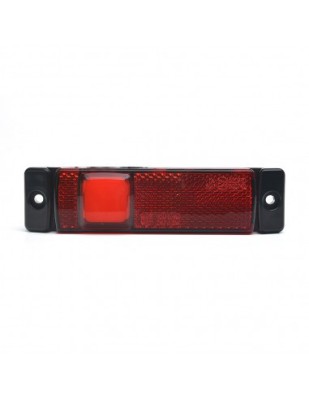 Lampa gabarit Led W45, 12V-24V, pozitie WAS Rosu foto