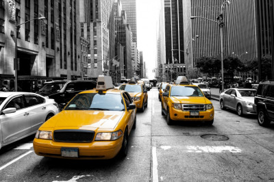 Tablou canvas City75 Taxi New York, 45 x 30 cm foto