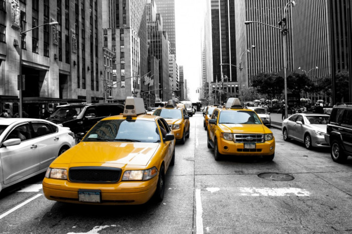 Tablou canvas City75 Taxi New York, 45 x 30 cm