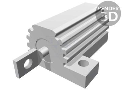 Rezistor bobinat cu radiator 4,7&amp;Omega; 16W foto