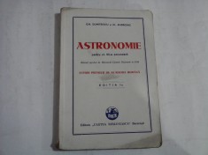 ASTRONOMIE pentru cl.VII-a secundara - Gh. Dumitrescu si Al. Andronic - Bucuresti, 1942