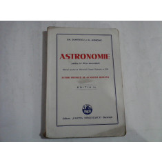 ASTRONOMIE pentru cl.VII-a secundara - Gh. Dumitrescu si Al. Andronic - Bucuresti, 1942