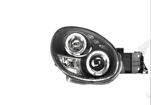 Set faruri tuning Subaru Impreza (GD/GG) 01.2001-12.2002 BestAutoVest partea Dreapta+Stanga tip bec H1+H1, culoare transparent negru