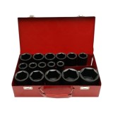 Trusa chei tubulare de impact lungi 17-55mm, prelungitor 125mm, patrat 3/4 inch Cr-Mo 17 piese Breckner Germany