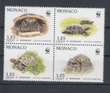 MONACO 1991 WWF FAUNA PROTEJATA TESTOASE