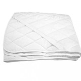 Husa Protectie Saltea Matlasata Bumbac cu Elastic Somnia 90 x 200 cm Alb Lavabila 90&deg;C Fabricat in Romania