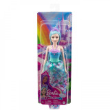 Barbie dreamtopia papusa printesa cu par albastru, Mattel