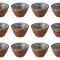 Set boluri, 12 piese, 480 ml, Lemn, Alb