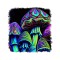 Sticker decorativ, Ciuperci, Mov, 55 cm, 6679ST