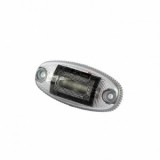 Lampa Gabarit LED Ovala FT-068 B DARK, 12-24V, 6 LED, Alba, Omologare E9 EMC R10, -40&deg;C - +100&deg;C
