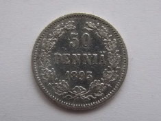 50 PENNIA 1893 FINLANDA-argint foto