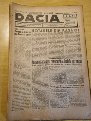 Dacia 28 februarie 1943-stiri al 2-lea razboi mondial,beius,lugoj,resita,gandhi foto